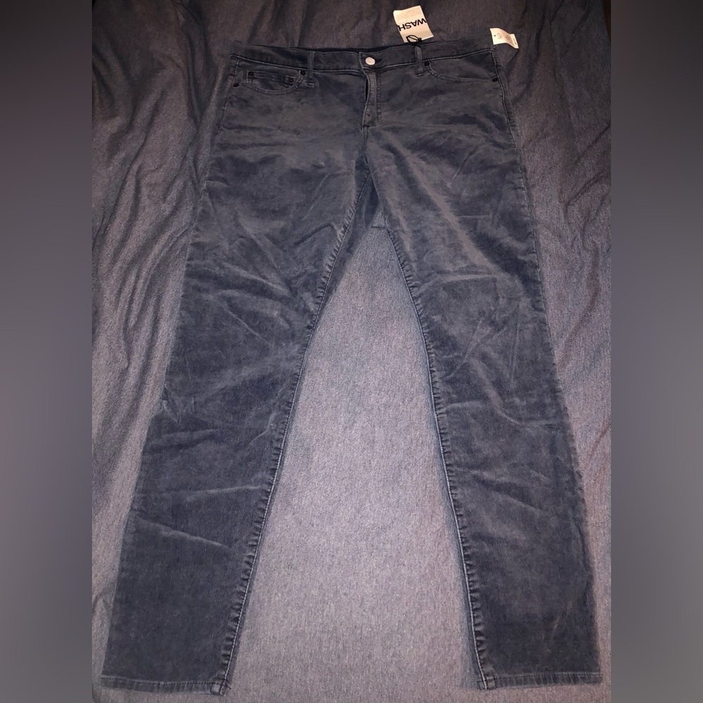 GAP Jeans Corduroy Blue Men’s sz 34 R Modern stretch skinny NEW
